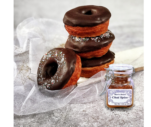 Chai Spiced Cake Doughnuts