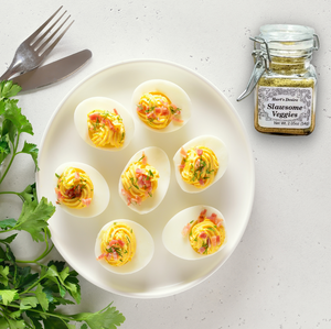 Slawsome Deviled Eggs